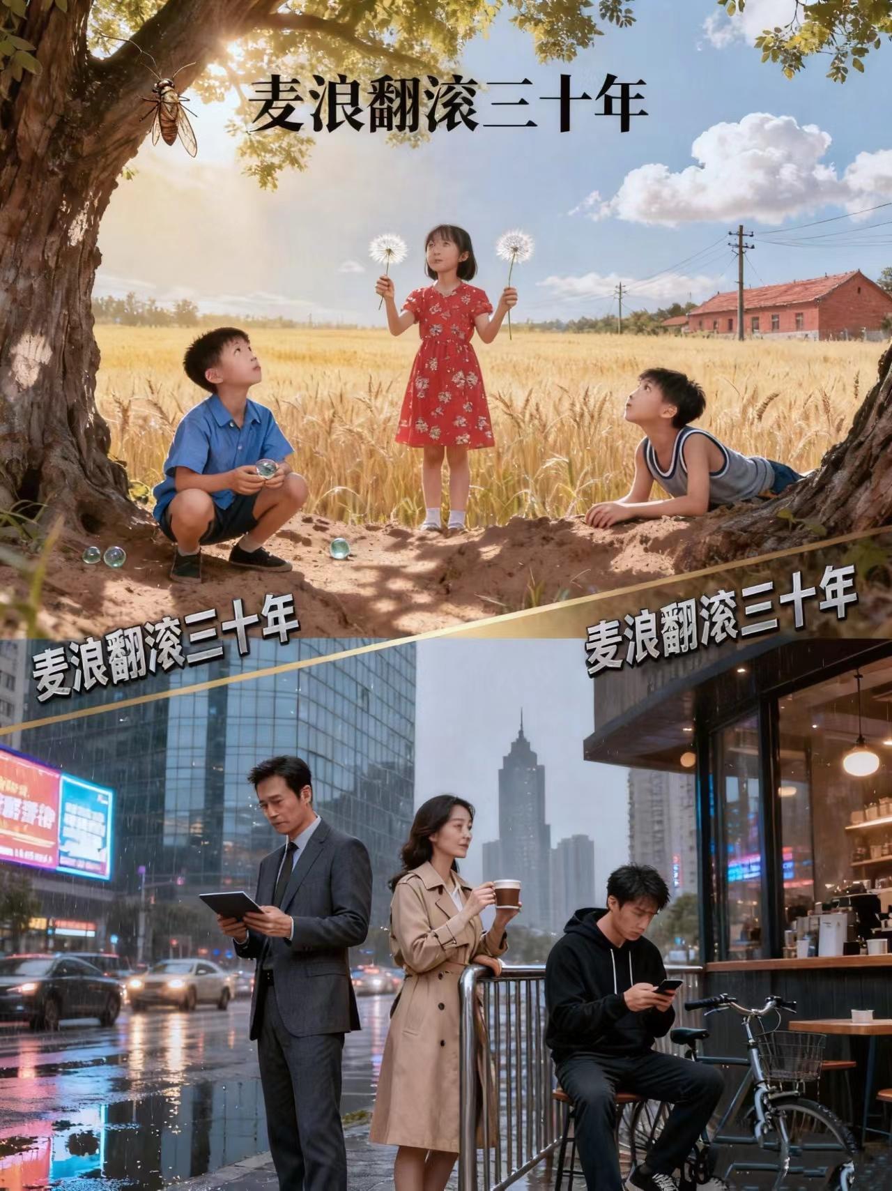麦浪翻滚图片